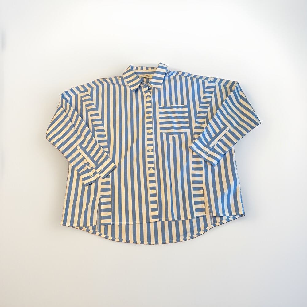 Vineyard Vines Blue White Stripe Nautical Button Down 12 Nautical North East
